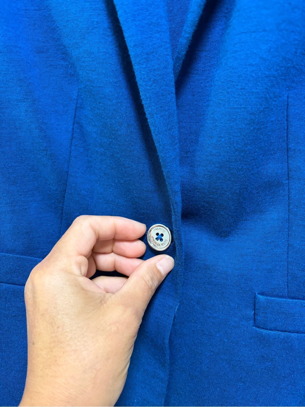 Michael Kors Royal Blue Single-Button Blazer